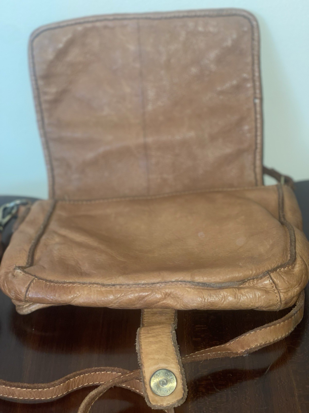 Leather Small Cross Body Weaved Patterned Casual … - image 5