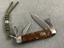 VINTAGE 1924-1933 REMINGTON UMC GREEN BONE SCOUT CAMPING UTILITY POCKET KNIFE