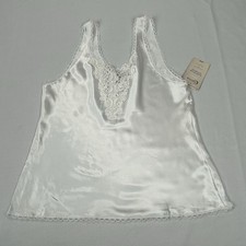 Vintage Cinema Etoile Camisole Large Silky Satin Lace Vintage Lingerie Top