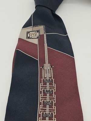 Boxelder Silk Neck Art Deco Frank Lloyd Wright  MCM  Desert Pendant Vintage