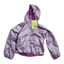 All In Motion Girl's Size 10/12 Windbreaker Violet Iridescent Zipper NWT