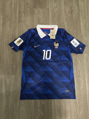 France Home Blue Jersey World Cup 2026 Kylian Mbappe #10 Medium