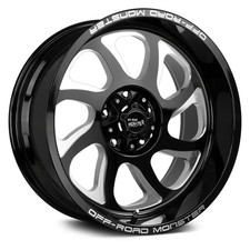 Off-road Monster M22 Wheel 22x12 -44 6x139.7 106.4 Black Single Rim