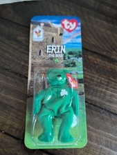 Erin The Bear - 1999 McDonalds Ty Beanie Baby 1997 w/ Rare Errors 1993 Oakbrook