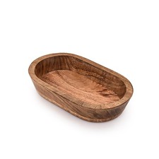 Decorative Mango Wood Hand Carved Centerpiece Bowl Home Dining 10x6x2 Inch
