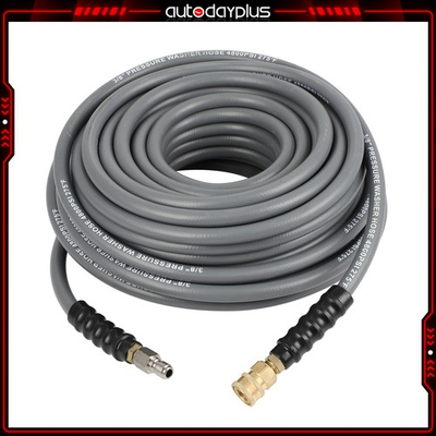 #ad 100#x27; x 3 8quot; 4800 Psi High Pressure Washer Hose Gray Brand New $121.09