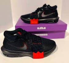 Nike Lebron Witness VIII Black/Red Mens Basketball Shoes Size 8
