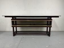 Consolle metallo vetro ottone anni 80’ vintage design