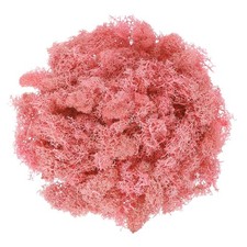 17.6oz Fake Preserved Reindeer Moss, Light Pink