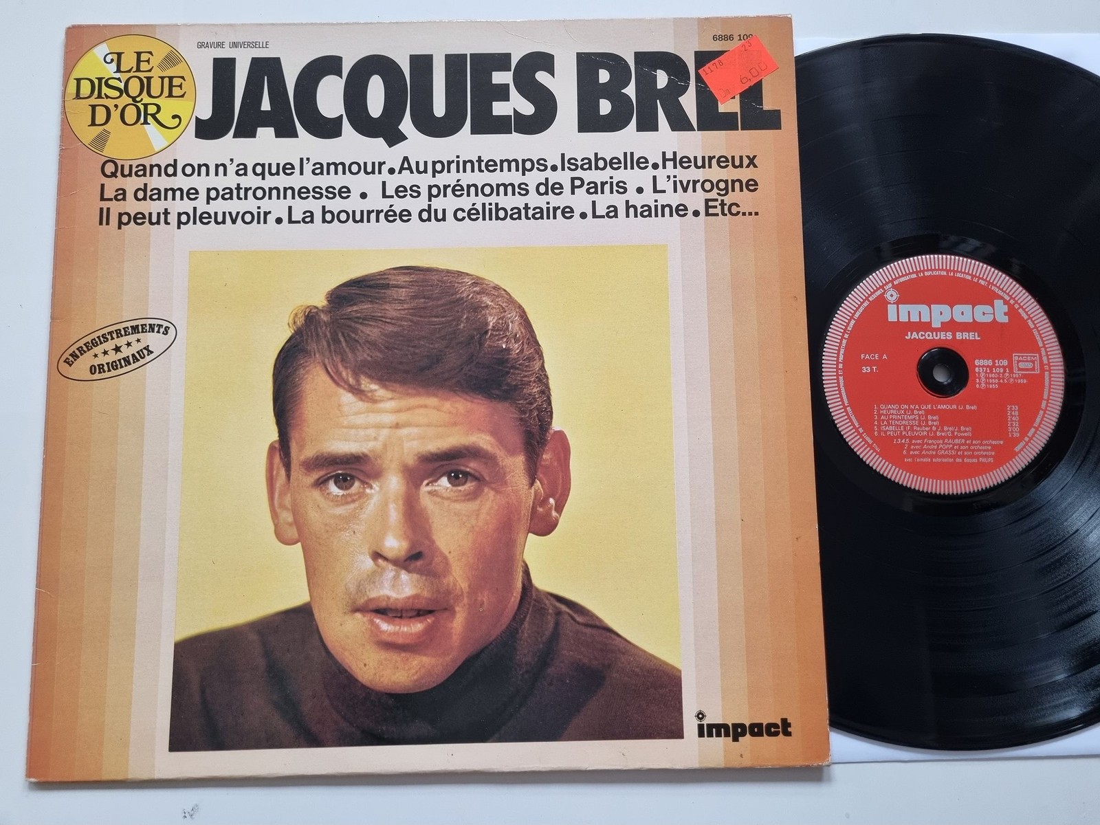 Jacques Brel - Jacques Brel Vinyl LP France