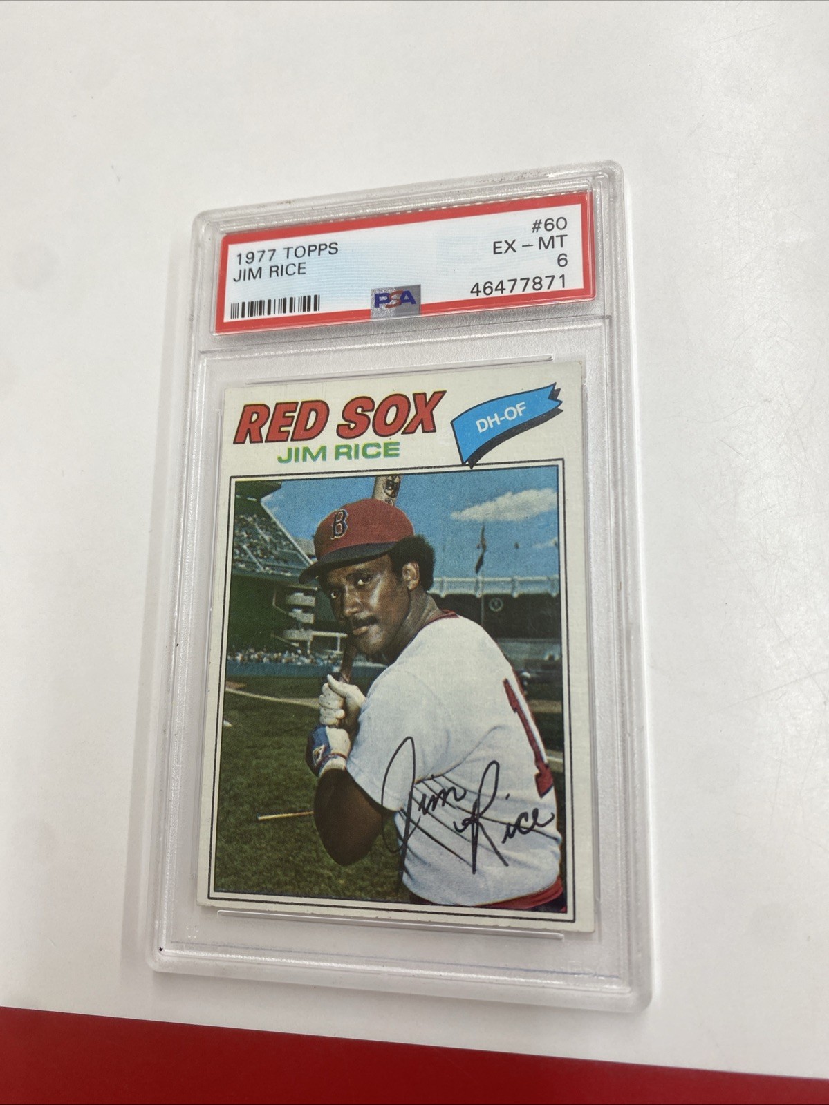 1977 Topps Jim Rice # 60 Boston Red Sox PSA 6