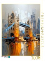 Calvendo Puzzle London - Tower Bridge | 1000 Pieces, Finished Size 25.2 × 18.9 I