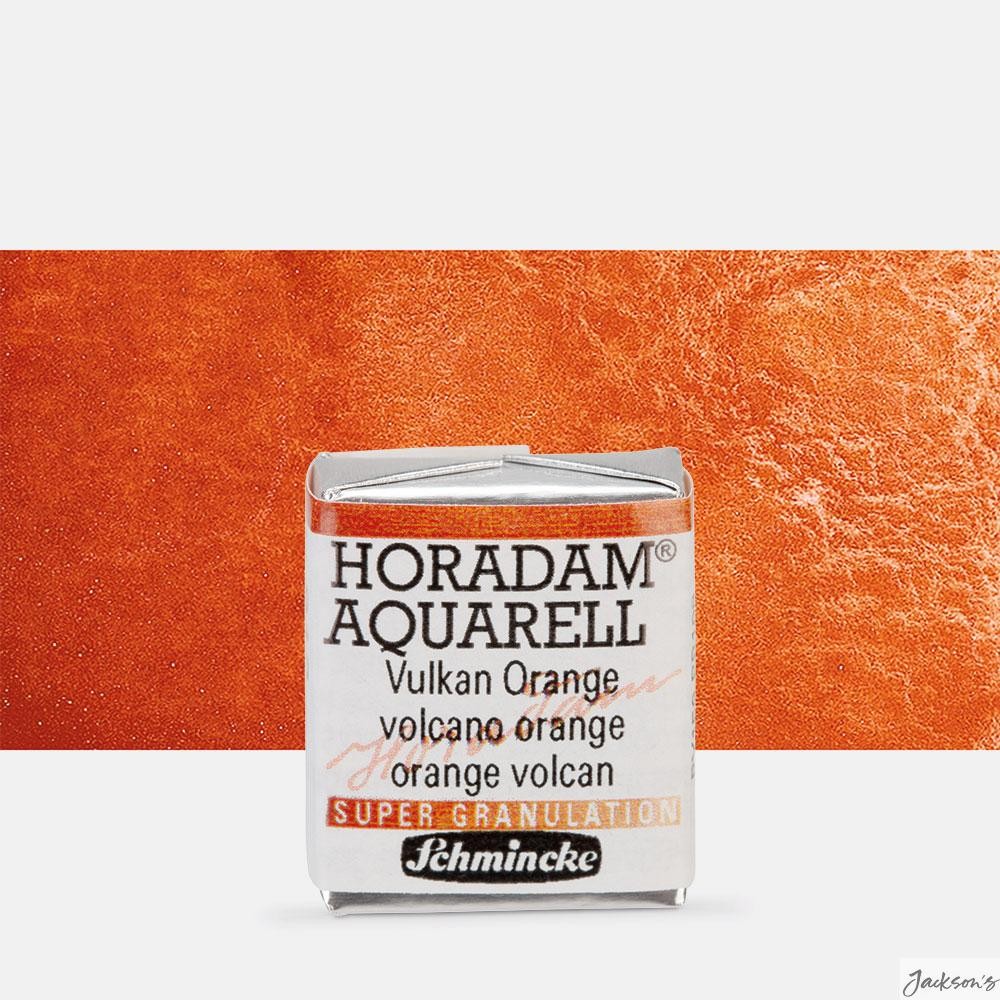 Schmincke Horadam Watercolour Paint Half Pan Supergranulation Volcano Orange ...