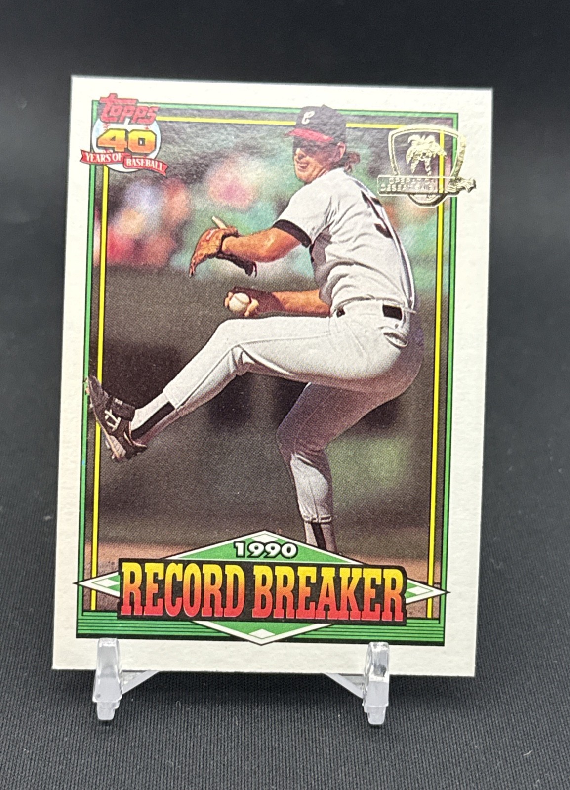 1991 Topps - Record Breaker Bobby Thigpen #8 Operation Desert Shield