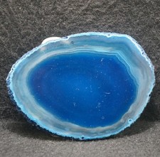 XE17120 VERY COOL VINTAGE 1970s  BLUE STONE  NATURE UNISEX FASHION BELT BUCKLE