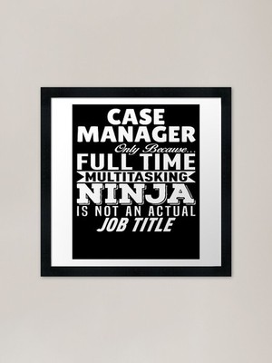 Case Manager Multitasking Ninja Fra gerahmtes Wandbild Poster Leinwanddruck Bild