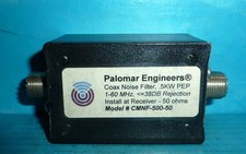 Palomar Engineers CMNF-500-50 Coaxial Noise Filter 1-60MHz 50W PEP 50 Ohms