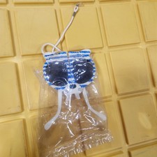 Vintage Cat Shaped Folding Child Sunglasses Blue Tiger Pattern Sabertooth J41 2