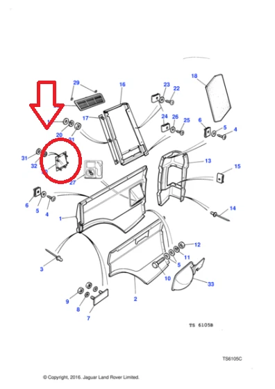 PANEL LLENADO GASOLINA RANGE ROVER CLASSIC - 393030 - Imagen 4 de 4