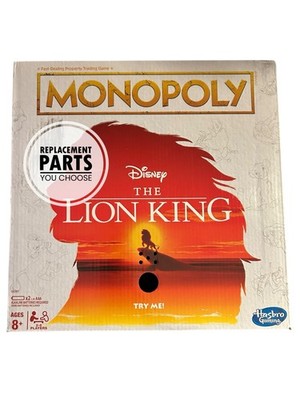 Monopoly The Lion King Disney REPLACEMENT PARTS PIECES YOU CHOOSE