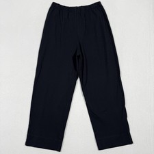 Bryn Walker Pants Womens Medium Wide Straight Organic Cotton Pull On Lagenlook