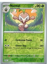 Nuzleaf 004/162 Common Temporal Forces Pokemon Reverse Holo Near Mint