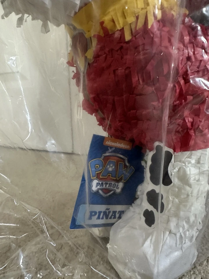 Nuevo PAW Patrol Marshall Tirar Cuerda Piñata Decoración Fiesta de EE. UU. Foto 2 de 4