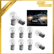 Brake Light Bulbs 1157 Bay15d Double Filament 215w Clear 10 Pack Waterproof