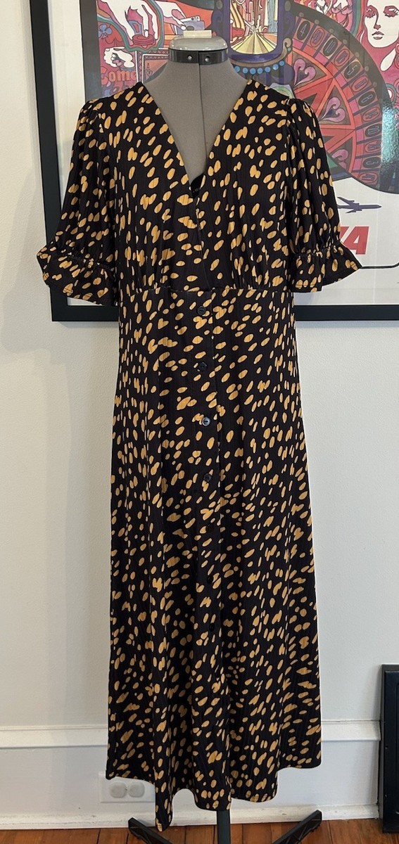 black dress with yellow polka dots Candid Moment Strappy Cowl Back Sequin Mini Dress Black– Selfie Leslie main image 1