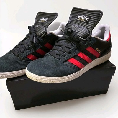 adidas men Busenitz Pro Skate Shoes Black and Red (JP8606) New With Box