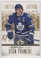 2012-13 Panini Limited Limited Captains Gold 3/25 Dion Phaneuf #177 0c3