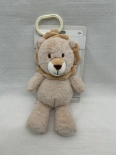 Kelly Baby 10" Lion Plush Rattle Clip On Lovey Toy Kellybaby Pram Toy Safari