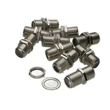 10 x F Type Connector Coupler for Joining Satellite Virgin Cables with Nut