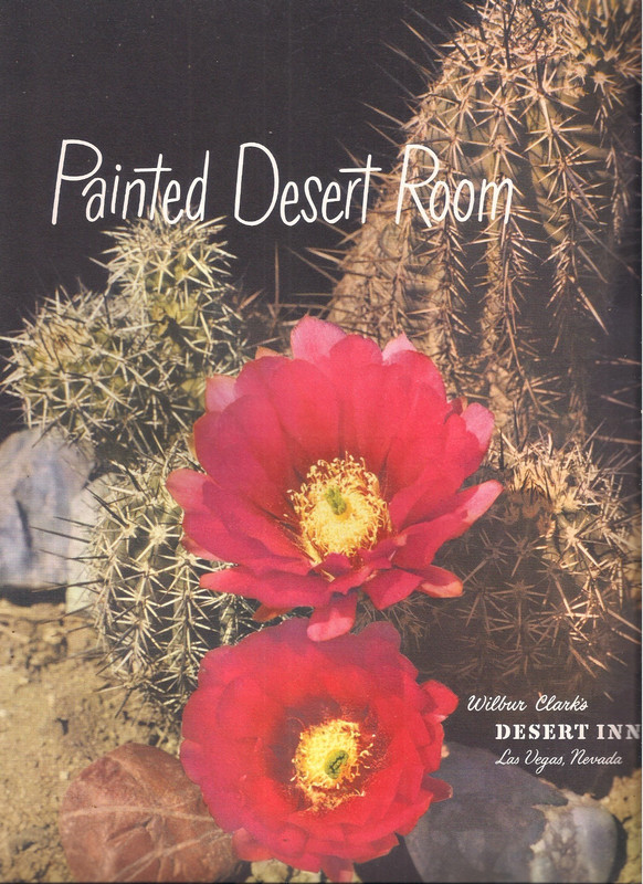 Vintage 1960 Desert Inn Las Vegas PAINTED DESERT ROOM Menu Jimmy Durante