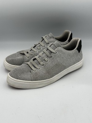 Peter Millar Shoes Mens 8.5 Gray Knit Lace Up Casual Sneakers Hyperlight Drift