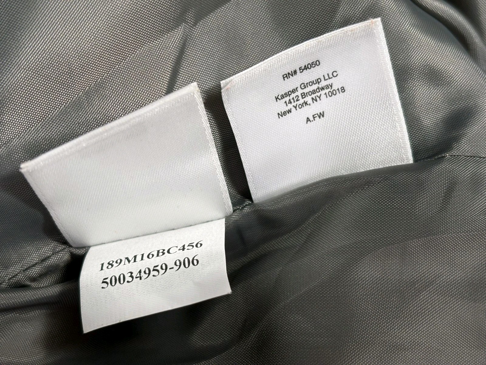 Le Suit Blazer Suit Jacket Womens Size 16 Gray Single Breasted 2 Buttons Casual