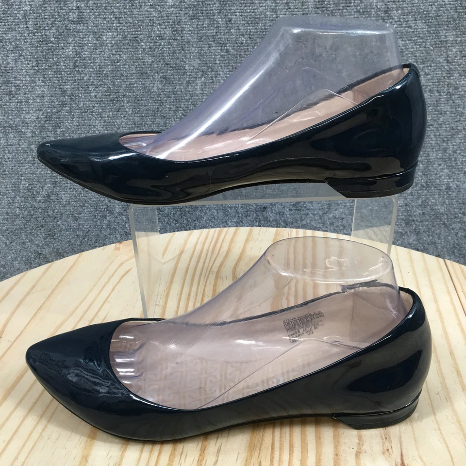 Zapatos Rockport para mujer 7 M sin cordones de ballet planos de cuero azul informales punta puntiaguda Foto 2 de 4