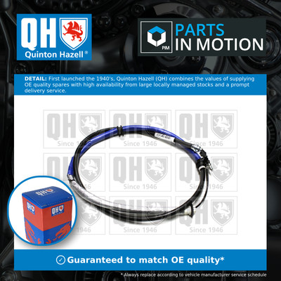 Handbrake Cable fits FIAT STILO 192 1.6 Rear Right 01 to 08 Hand Brake Parking
