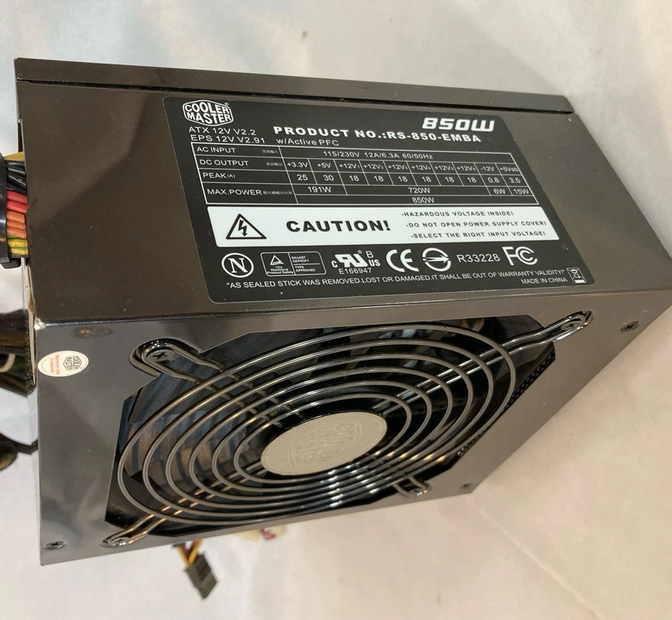 Cooler Master RS-850-EMBA 850w 80 Plus Power Supply Tested Works - Image 2 of 4