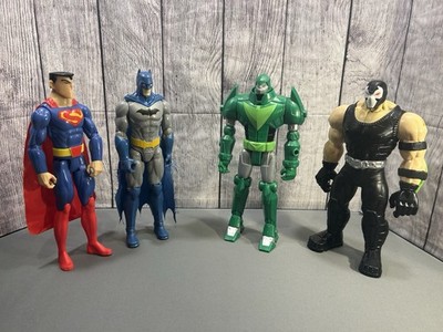 DC 12'' Figure Lot   Bane, Mech Green Arrow, Superman, Blue Batman