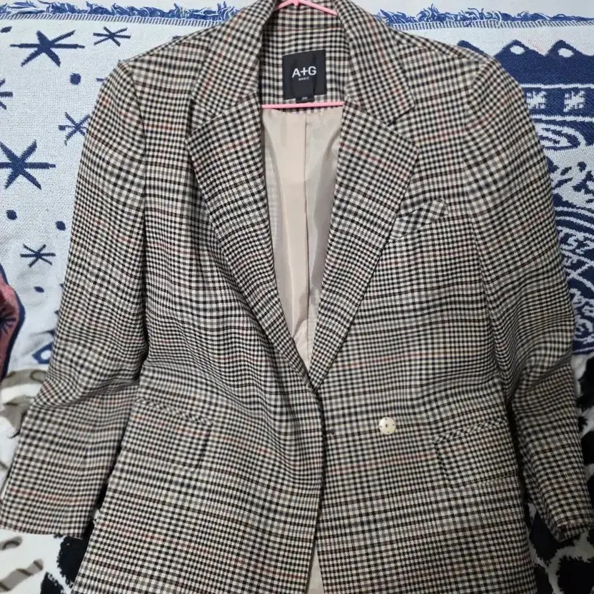 A+G Checked Pattern Jacket - Casual Outerwear, Si… - image 1