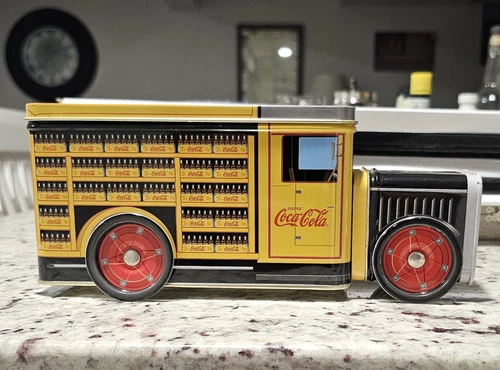Vintage 1996 Coca-Cola Delivery Truck Shaped Collectors Tin - NEW
