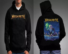 MEGADETH RUST IN PEACE BLACK HOODIE HARD ROCK PUNK ROCK
