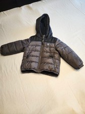 Oshkosh Bgosh Gray/Black 3T Puffer Jacket W/ Hood