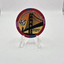 Golden Gate Hotel Casino Las Vegas Nevada 2000's $5 Casino Chip D0641