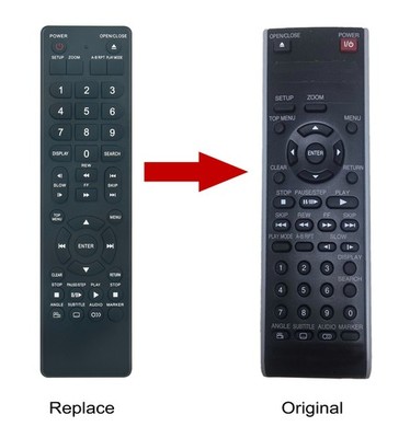 SE-R0167 Replace Remote Fit for Toshiba Disc DVD Player SDK750 SDK750SU