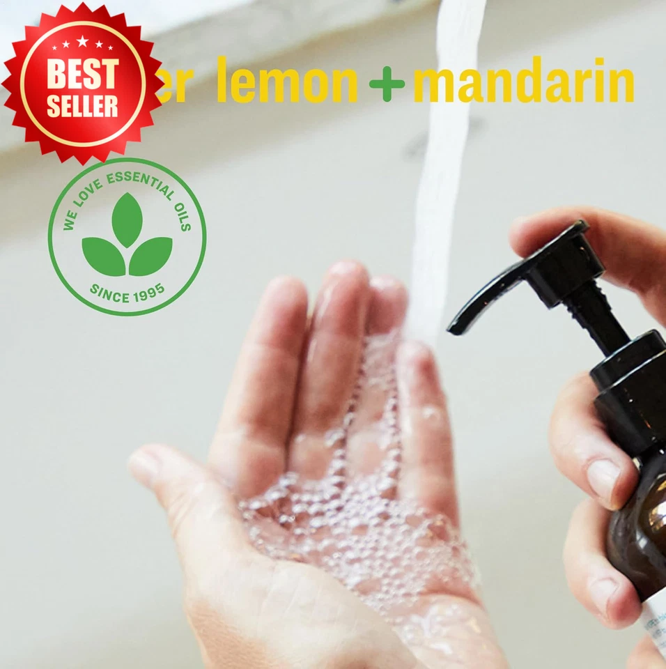 Recarga de jabón líquido de manos 1 galón Meyer limón mandarina aceites esenciales cocina Foto 4 de 4