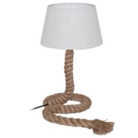 Tischleuchte Rope Textilschirm E27 Weiß Naeve Tischlampe Taulampe Näve 3147223