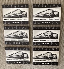 Great Northern Railway Lot of (6) Bridge/Gin Rummy Score Pads