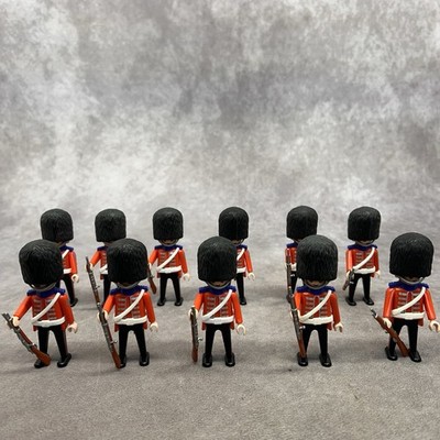 11 Playmobil Victorian Royal Palace Guards Soldiers-  No Cufflinks -Some fading